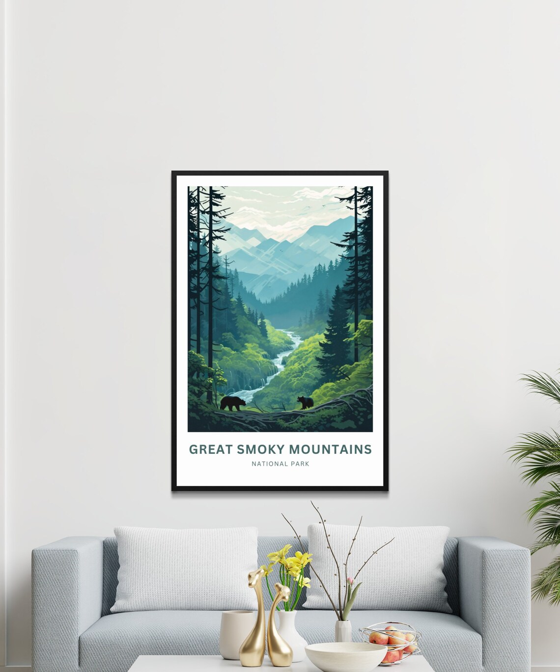 Personalized Great Smoky Mountains Travel Poster - Image 3