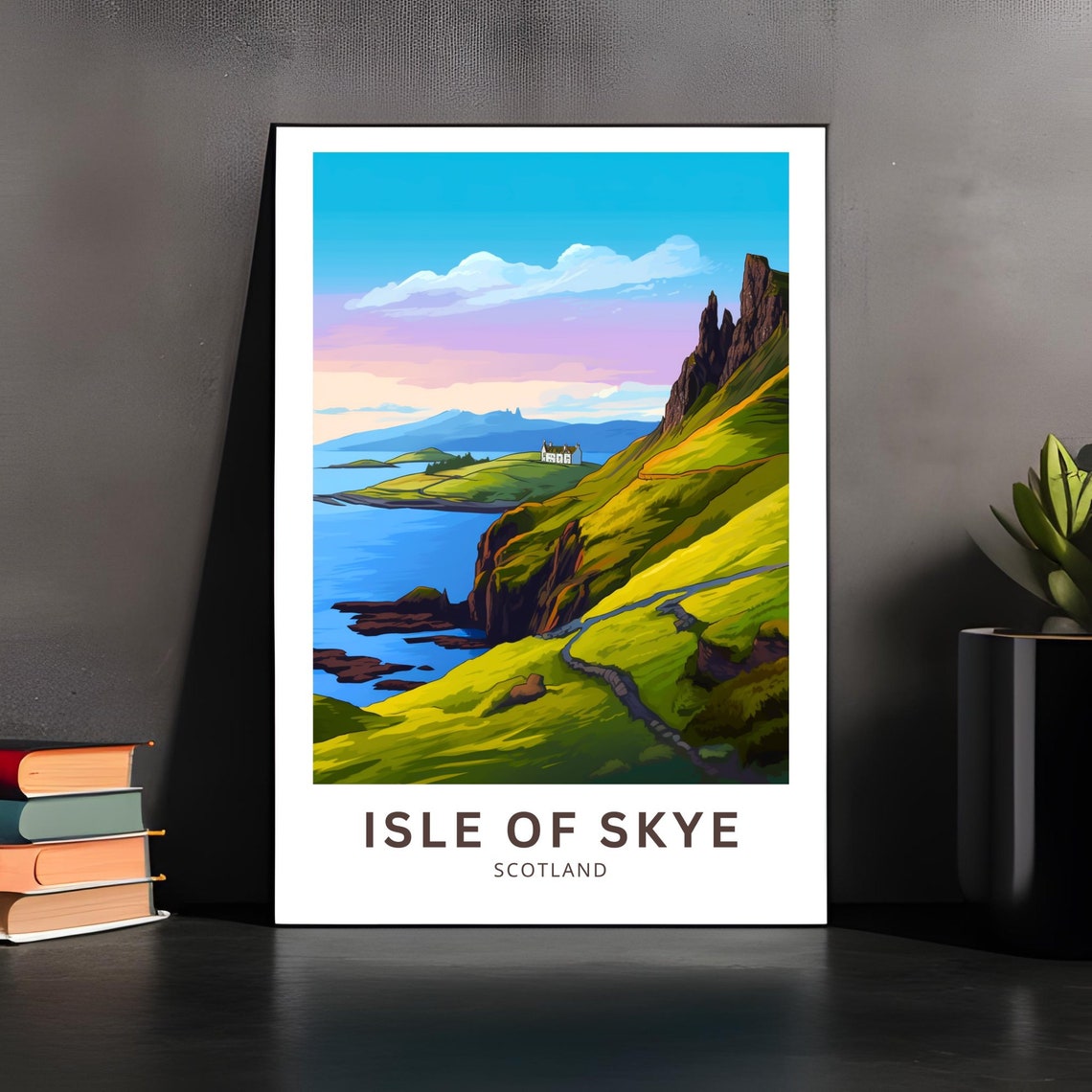 Isle Of Skye Travel Print Wall Art Isle Of Skye Wall Hanging Home Dcor Isle Of Skye Gift Art Lovers Scotland Art Lover Gift Isle Of Skye - Image 5