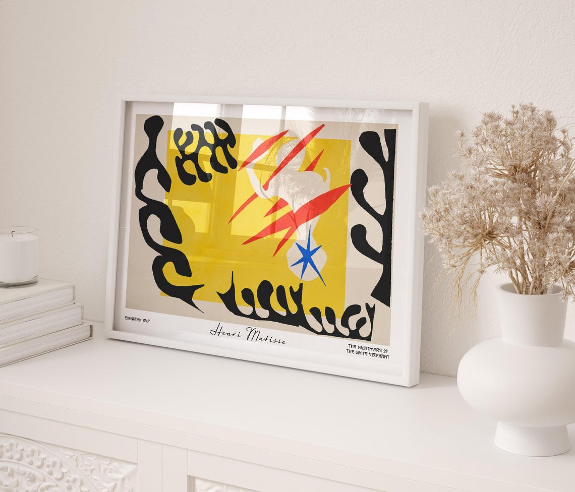 Henri Matisse Nightmare Of The White Elephant 1947 Abstract Art Poster - Image 2