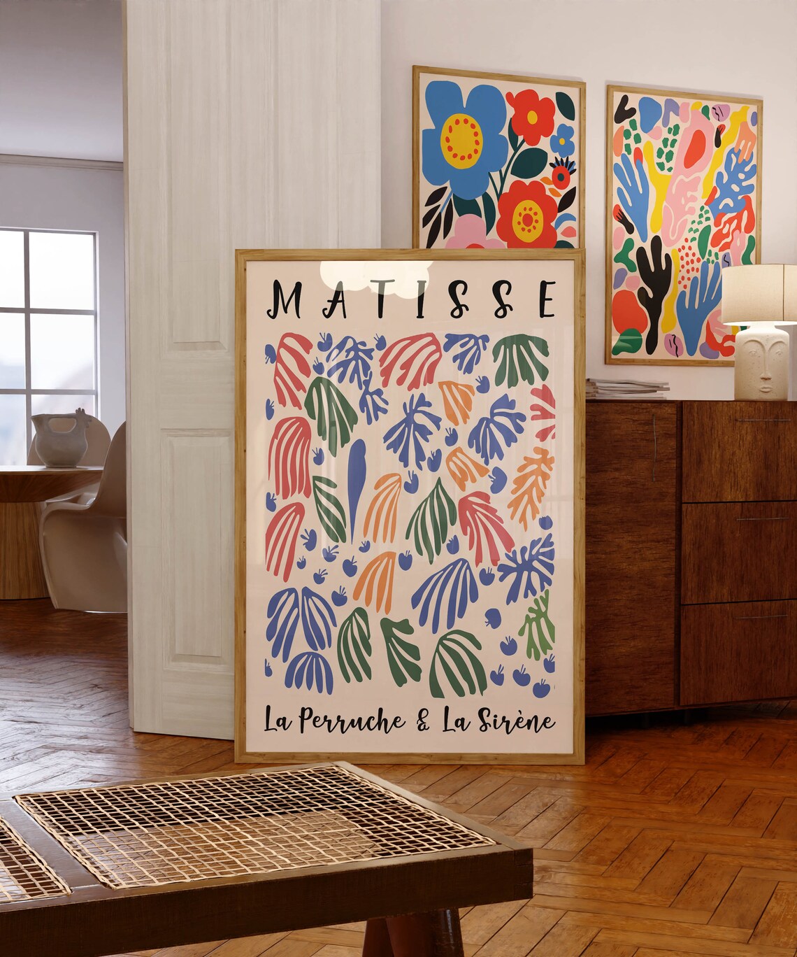 Henri Matisse La Perruche and La Sirene Colourful Tropical Leaf Poster - Image 3