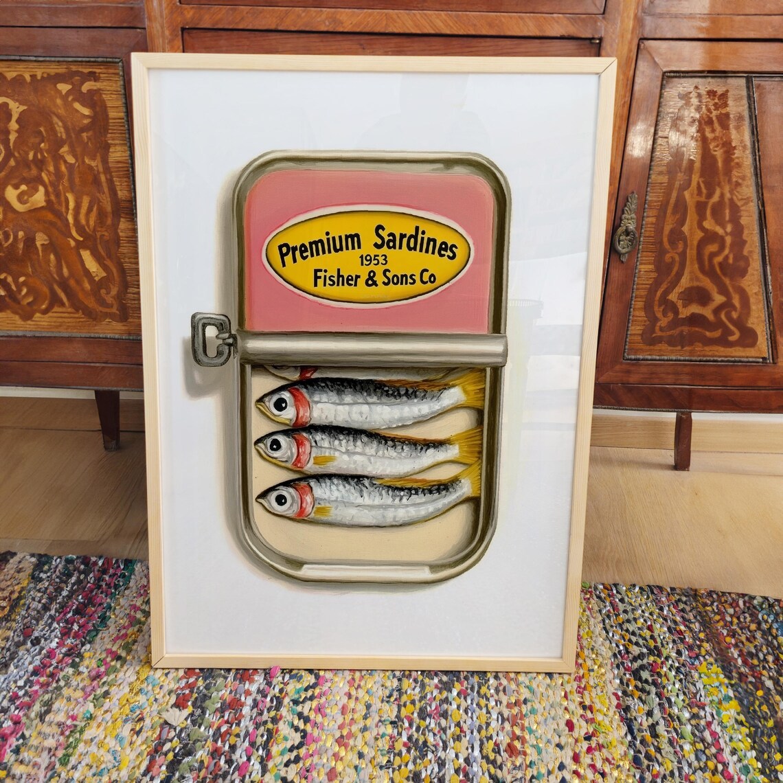 Retro Sardines, Vintage Fish Illustration - Image 3
