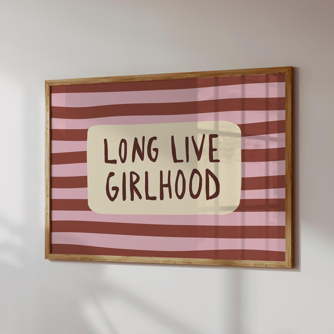 Long Live Girlhood, Bold Modern Poster