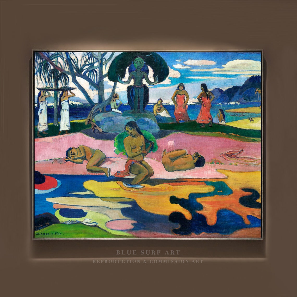 Day Of The God 1894 By Paul Gauguin Reproduction Art Wall Art Gauguin Housewarming Gift Home Decor Art Oil Painting