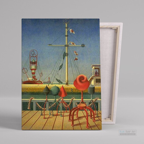 Edward Wadsworth Harbor Mast Signal Flags Precisionist Marine Poster