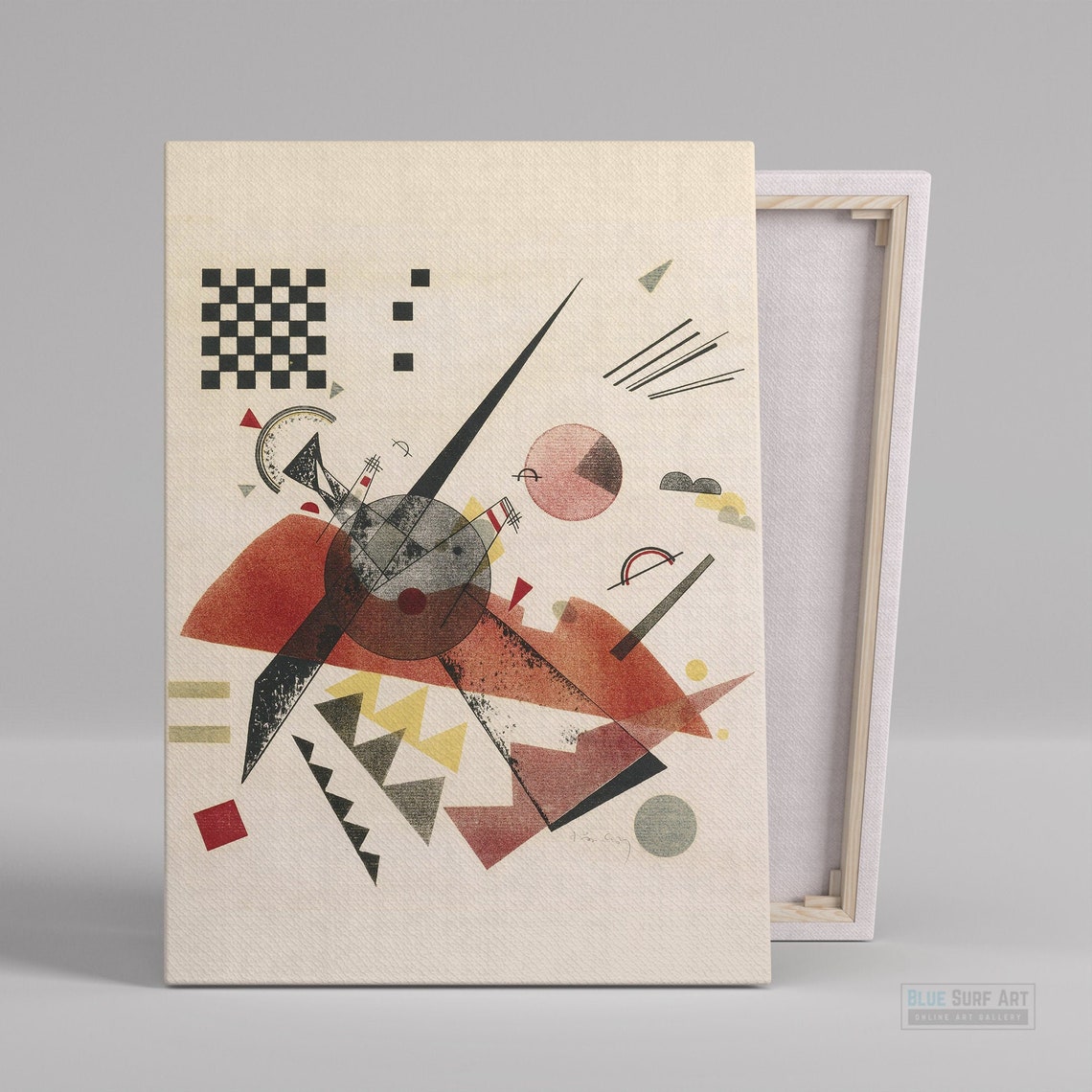 Wassily Kandinsky Geometric Red Black Abstract Composition Poster