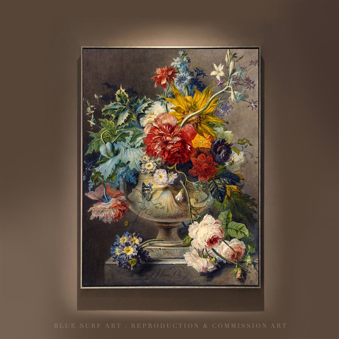 Georgius Jacobus Johannes Van Os Dutch Floral Still Life Poster