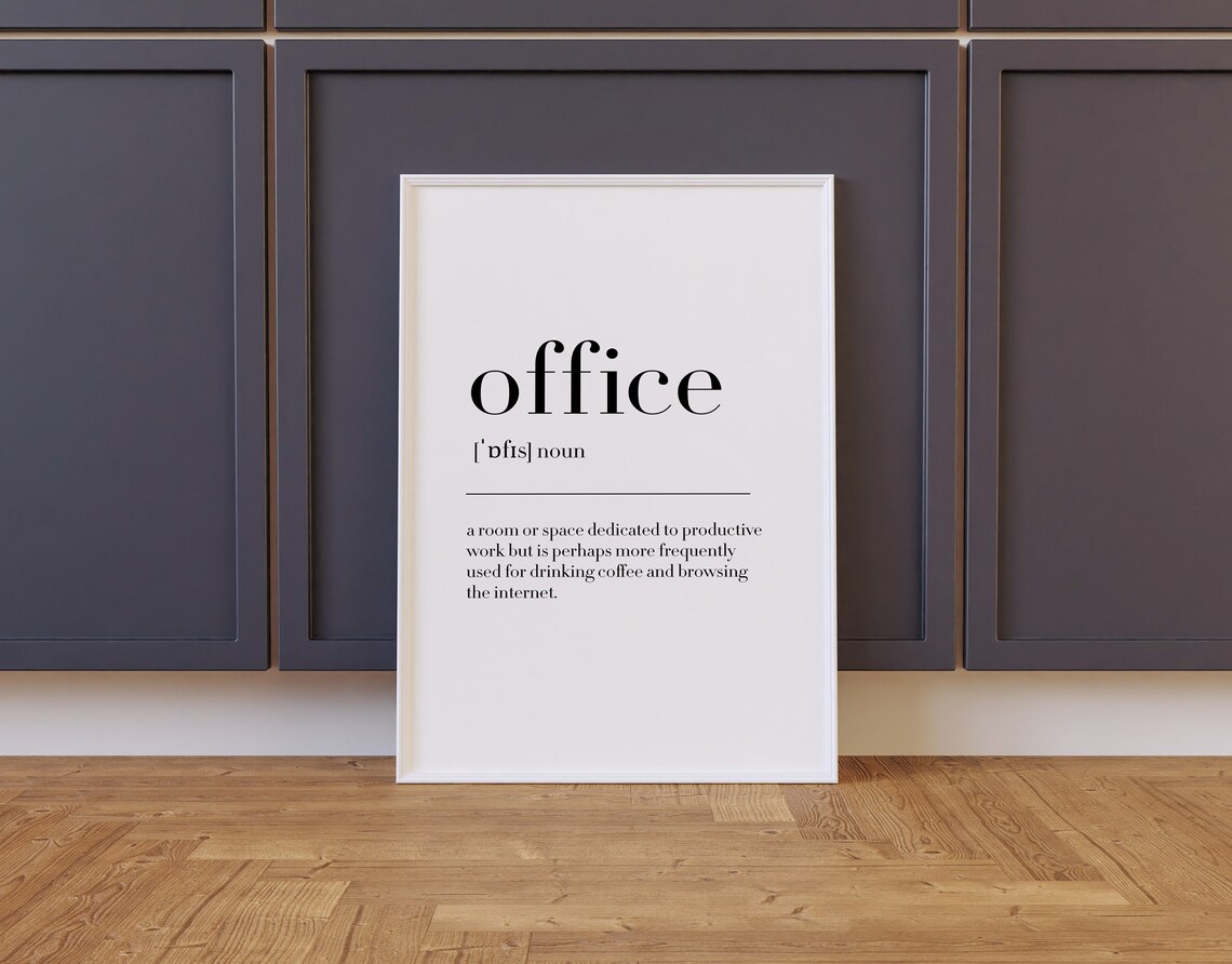 Office Office Print Office Poster Office Definition Office Wall Decor Office Quote Print Office Wall Art Poster - Image 2