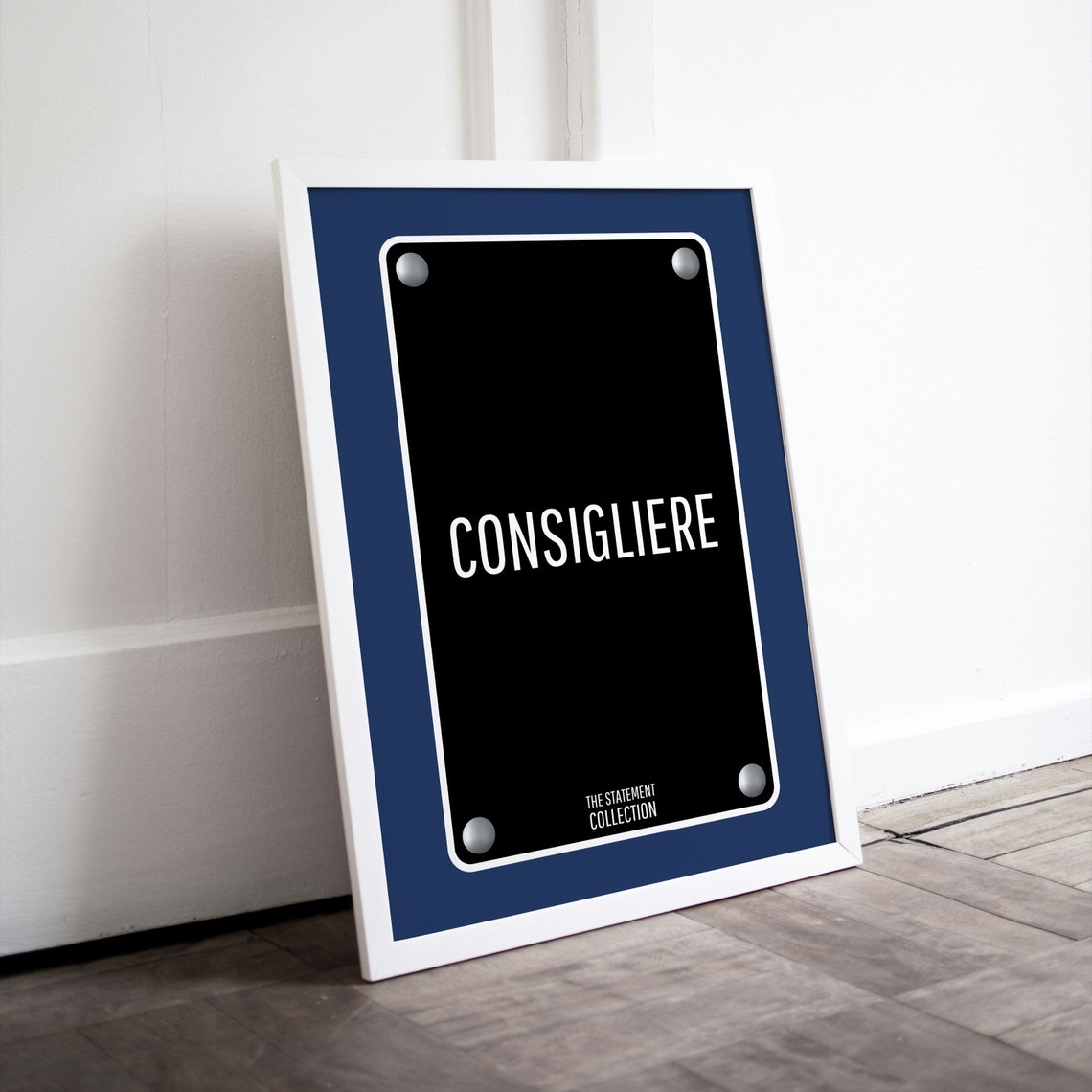 Consigliere The Godfather Black Metal Plaque Quote Movie Fan Poster