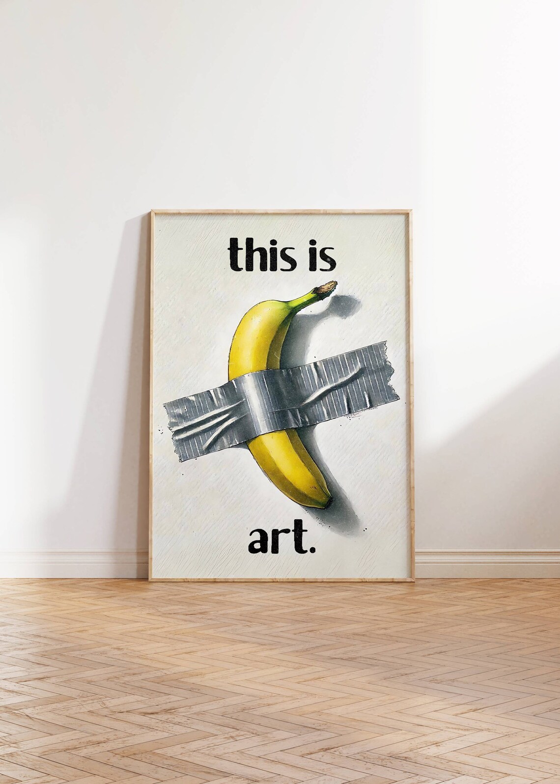Modern Banana Art Print, Funny Kitchen Wall Decor - Image 3