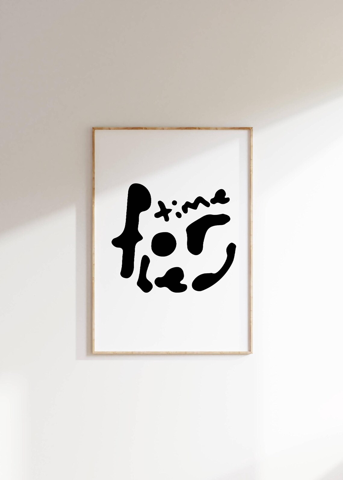 Time For Bed Minimalist Sleep Poster, Bedroom Decor - Image 3
