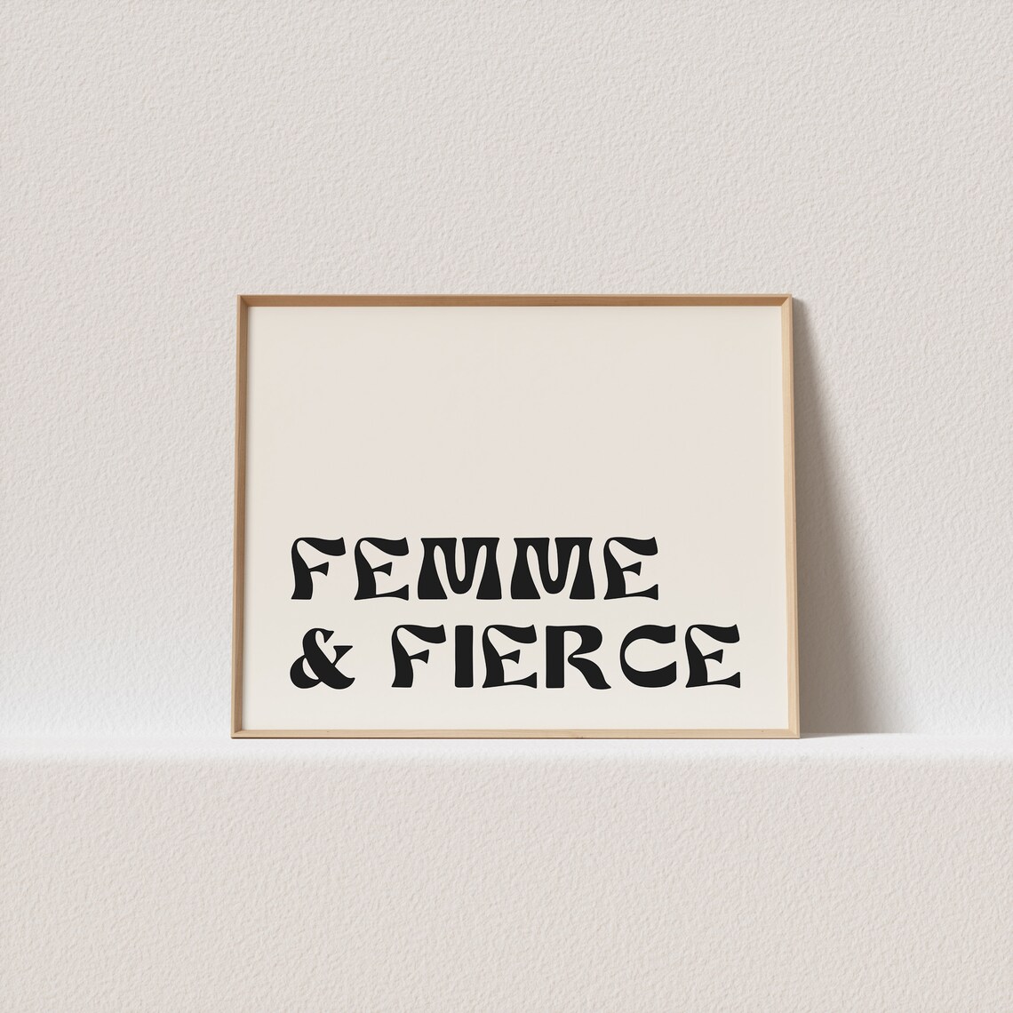 Femme Fierce Art Nouveau Retro Art Print