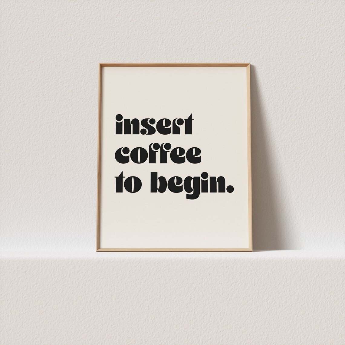 Retro Coffee Poster Print, Vintage Typography
