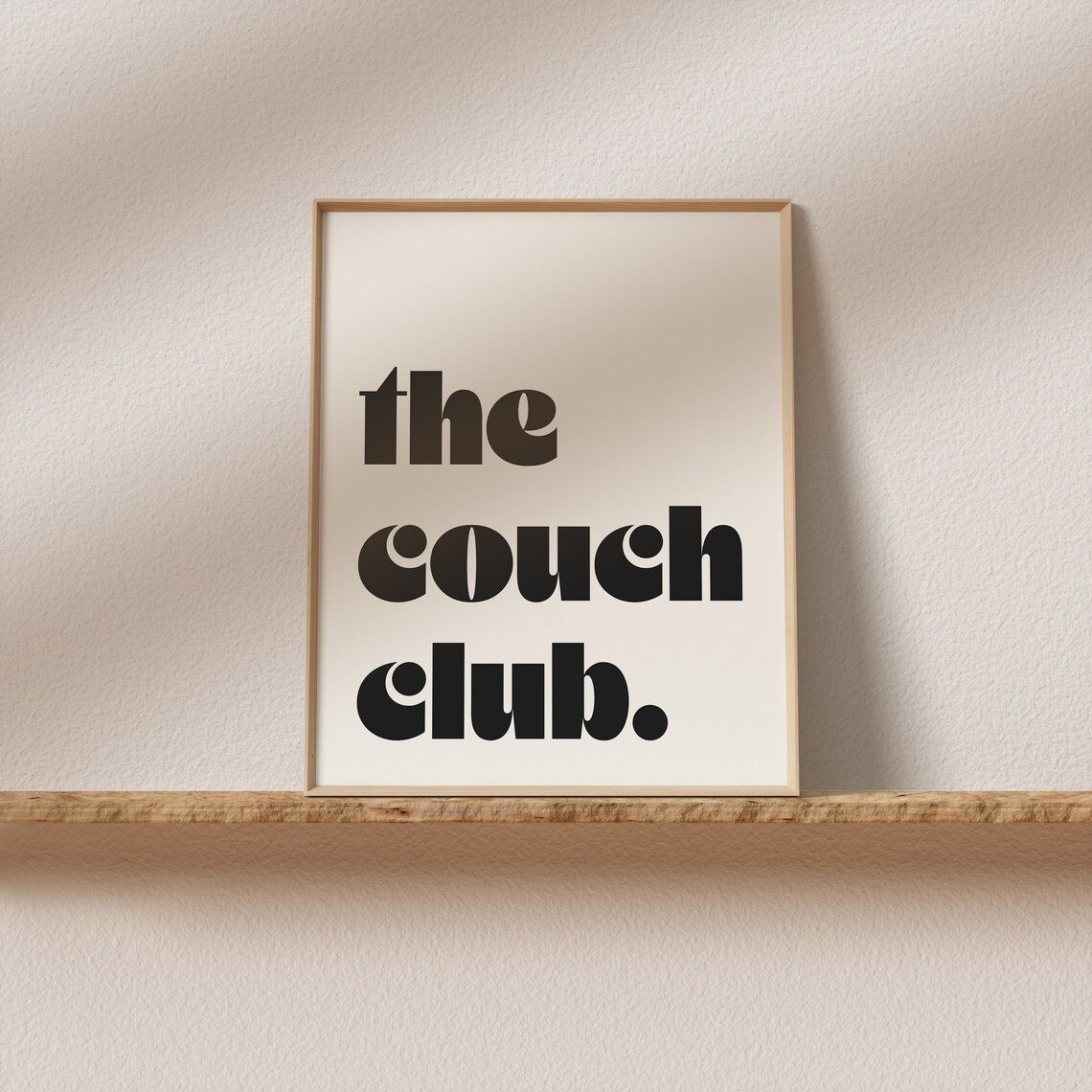 The Couch Club Retro 70s Typography Art Print - Image 2