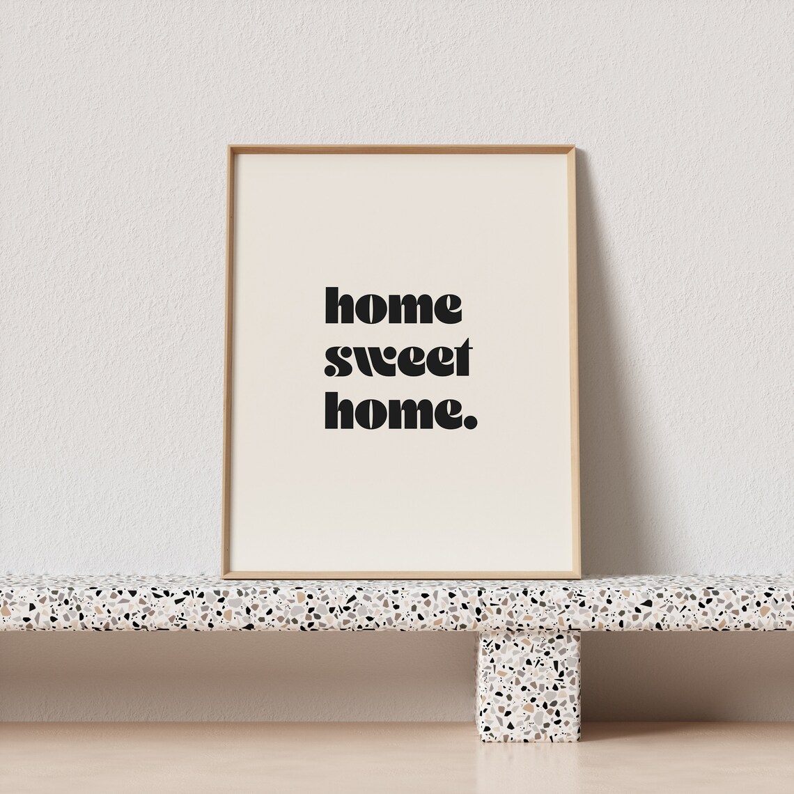 Home Sweet Home Minimal Typography Art Print - Image 3