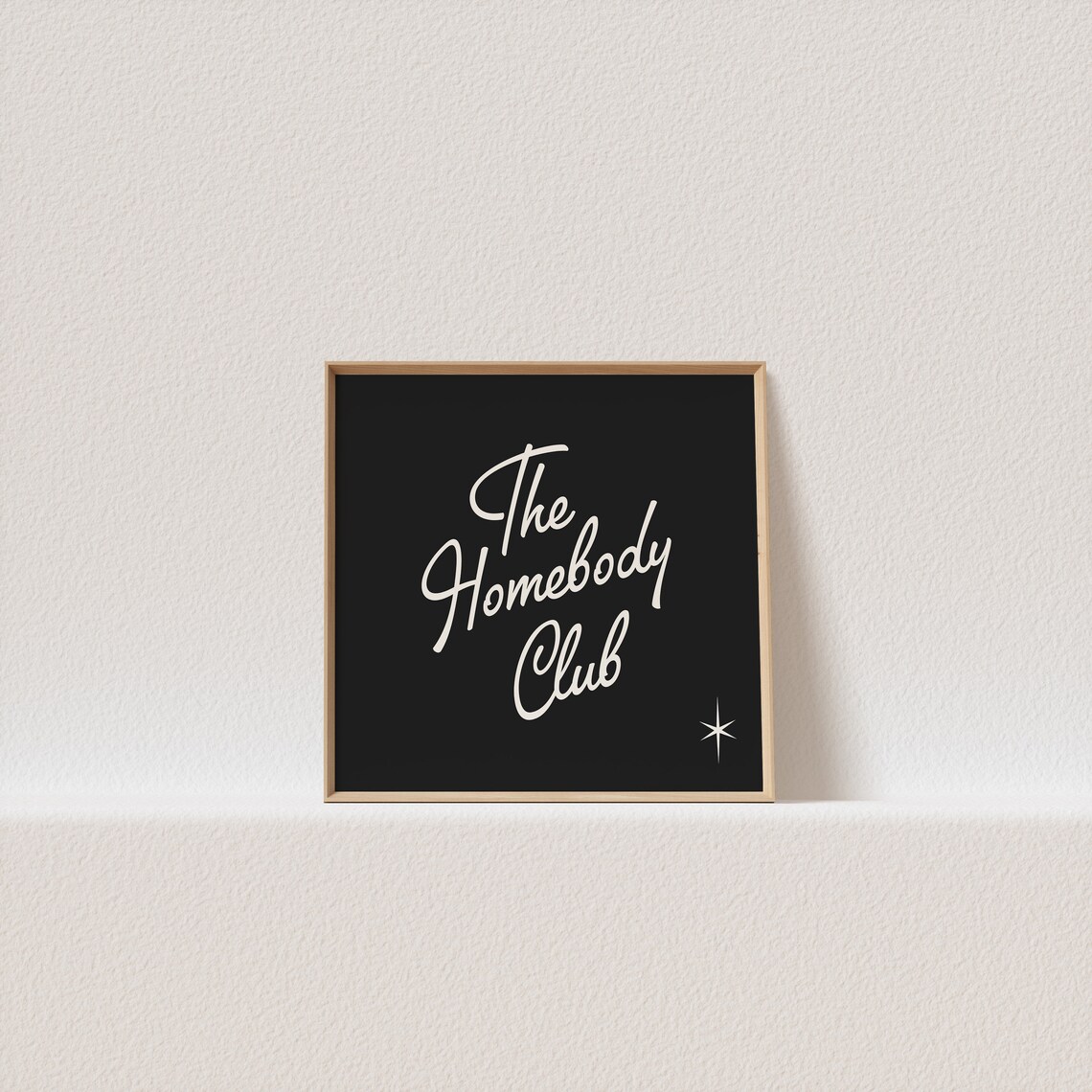The Homebody Club 50s Typography Art Print