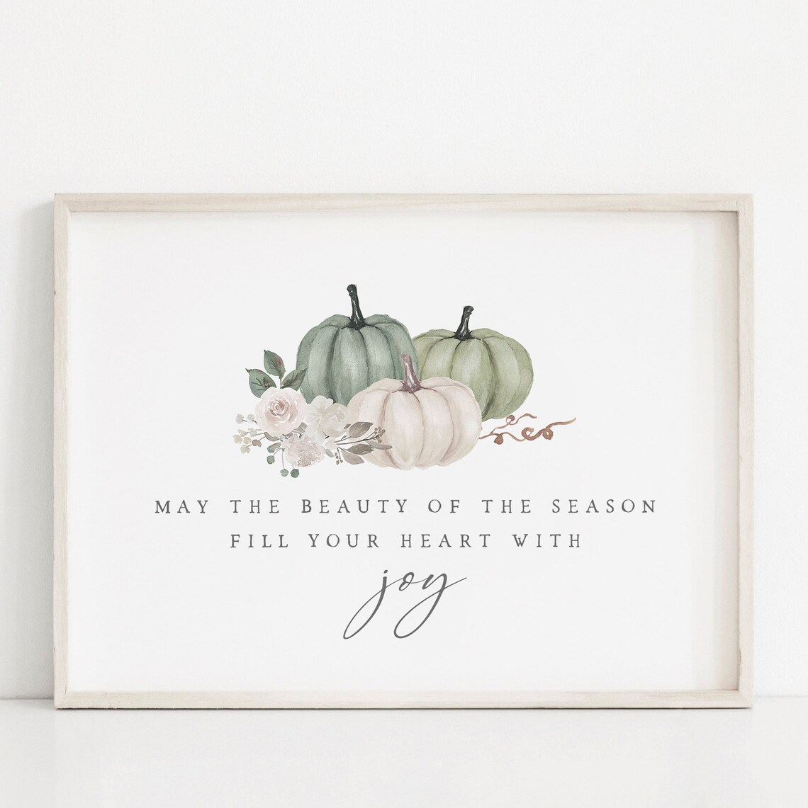 Fall Blessing Autumn Quote Art Print, Farmhouse - Image 2