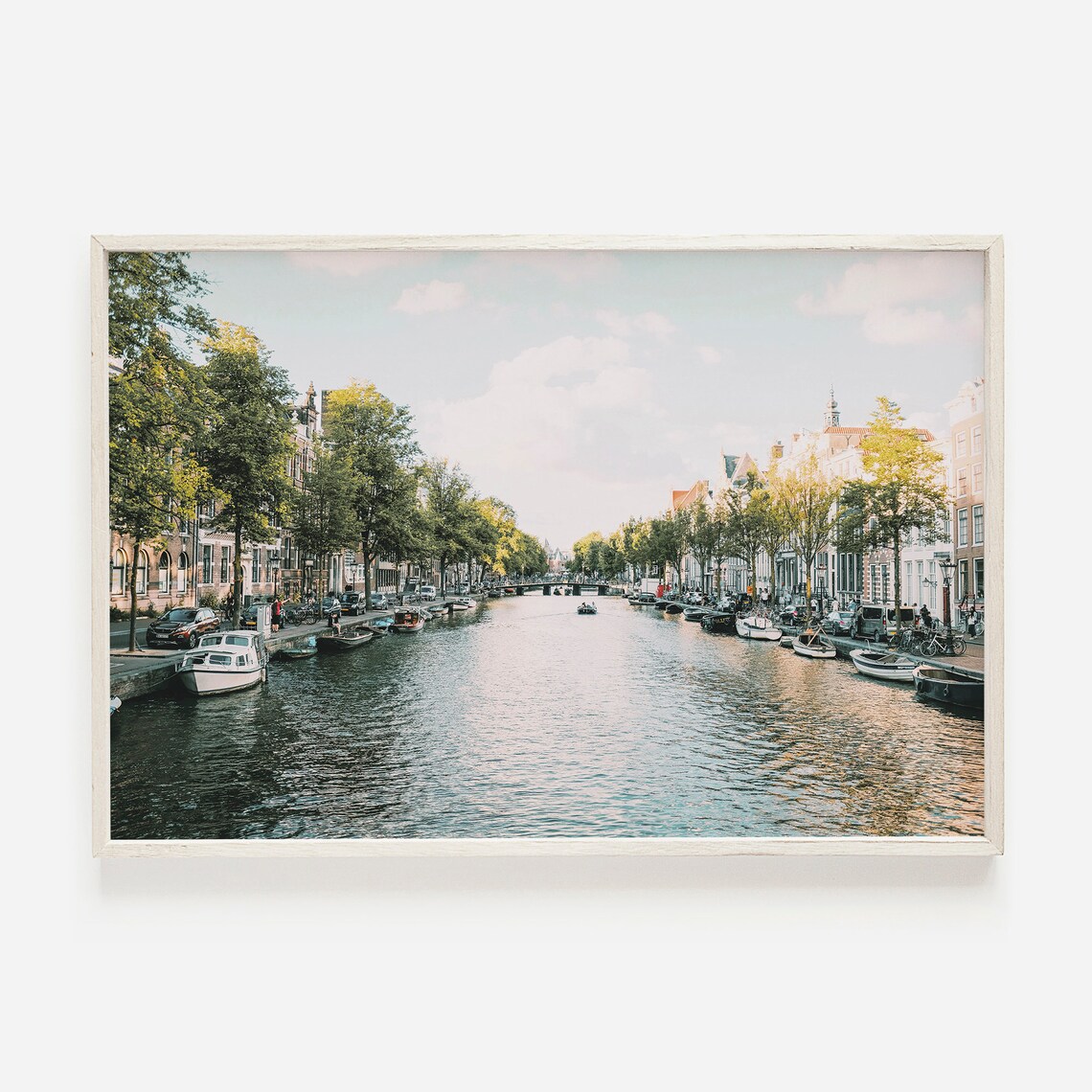 Amsterdam Canal Print, Herengracht Netherlands Travel Poster