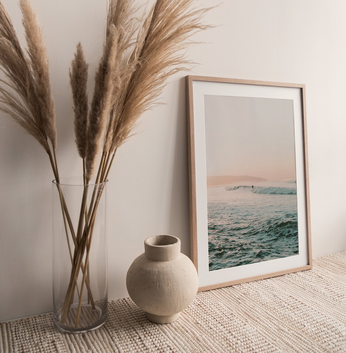 Surfing Waves Art Print, Gold Coast Beach Sunset - Image 2