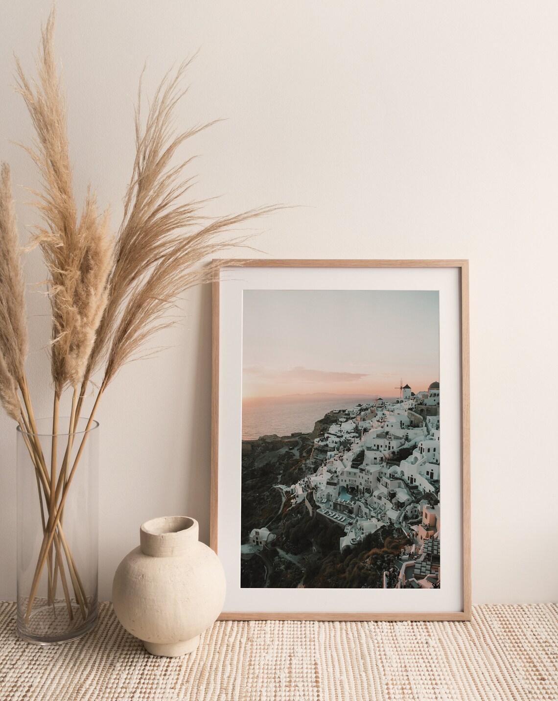 Santorini Sunset Greek Architecture Travel Poster - Image 2