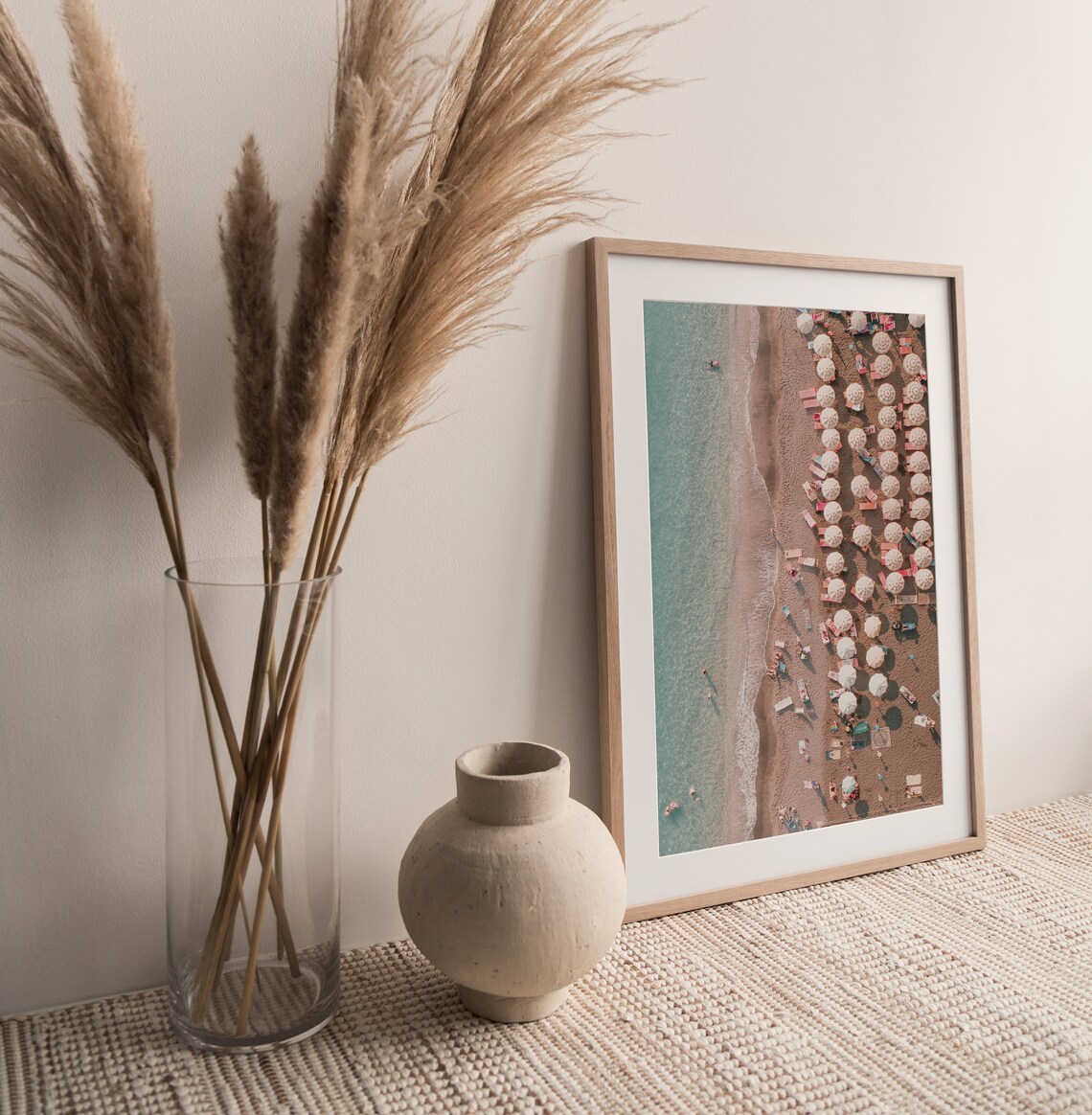 Aerial Beach View Neutral Art Print, Summer Beach - Image 2