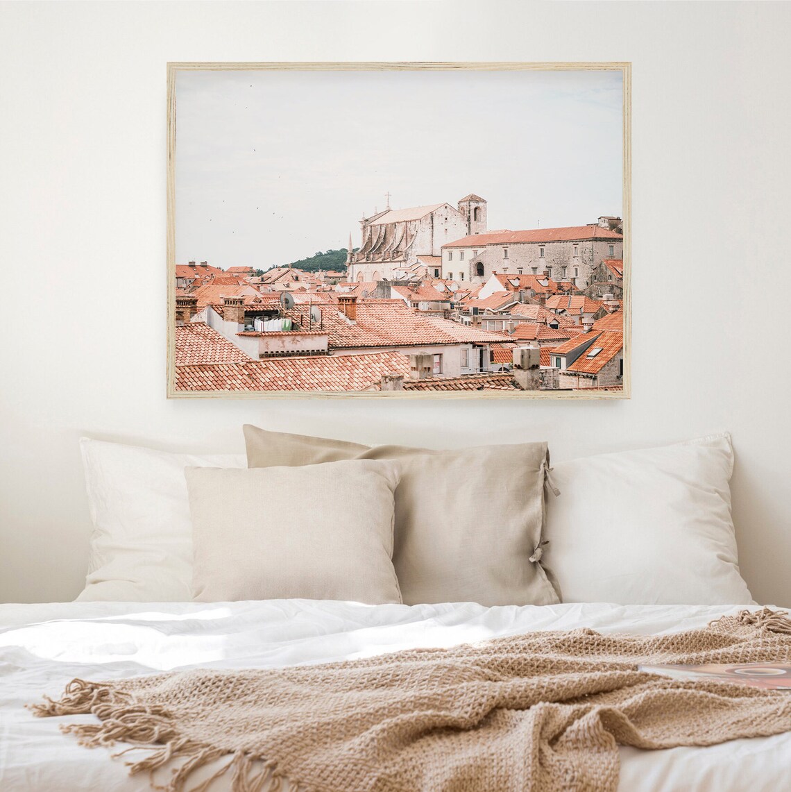 Dubrovnik Red Roofs Old Town Church View Croatia Adriatic Poster - Image 3