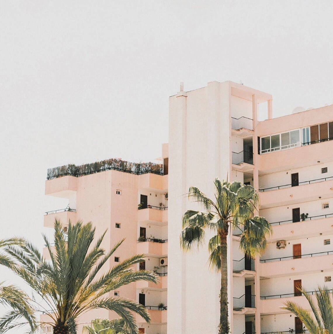 Pink Miami Building Tropical Architecture Art Print - Image 2