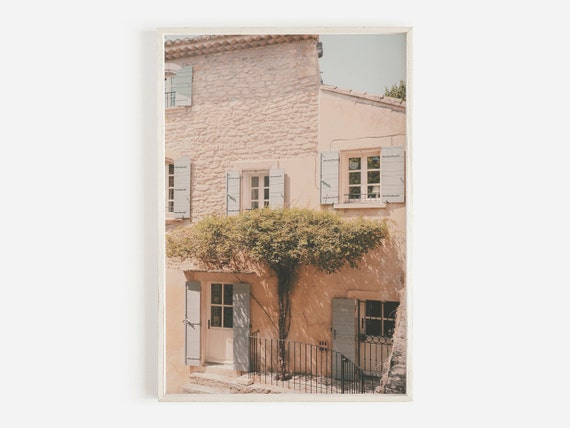 Gordes Print Provence Print French Aesthetic France Wall Art French Architecture France Print Art