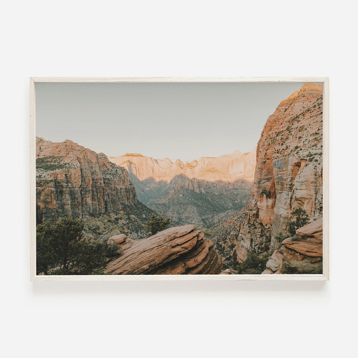 Zion National Park Desert Canyon Art Print