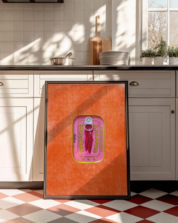 Anchovy Can, Pop Art Kitchen Wall Art