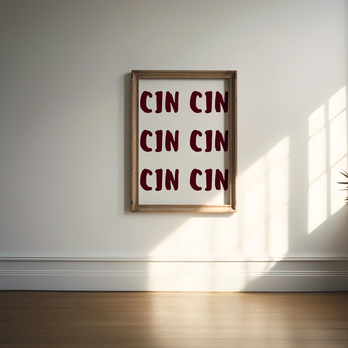 Cin Cin Print, Cheers Wine Toast Art Print - Image 3