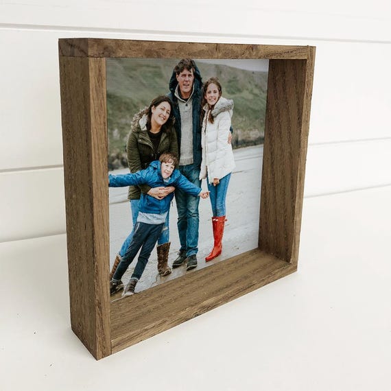 Gift For Someone Who Has Everything Unique Custom Photo Wall Art Wood Frame Personalized Framed