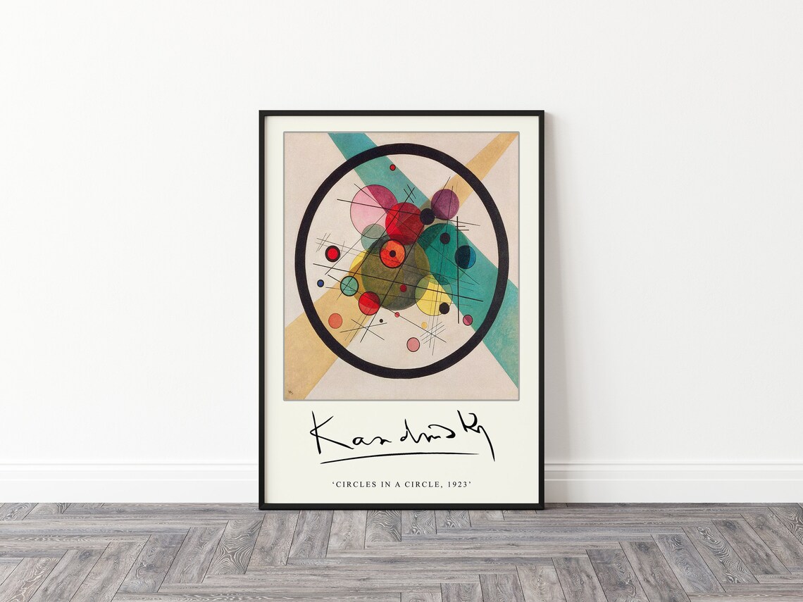 Kandinsky Circles in a Circle Bauhaus Art Print - Image 2