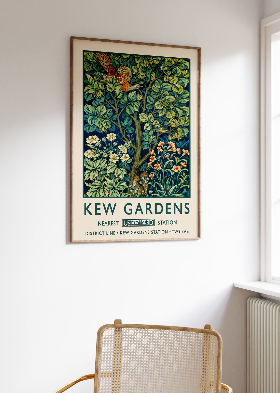Kew Gardens, London Vintage Floral Art Print - Image 2