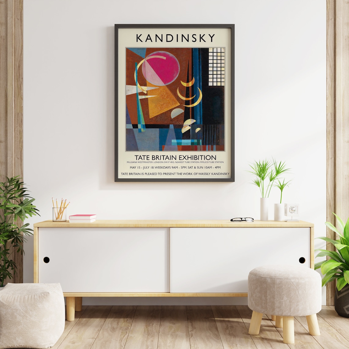 Wassily Kandinsky Exhibition Poster, Bauhaus Decor Print - Image 2