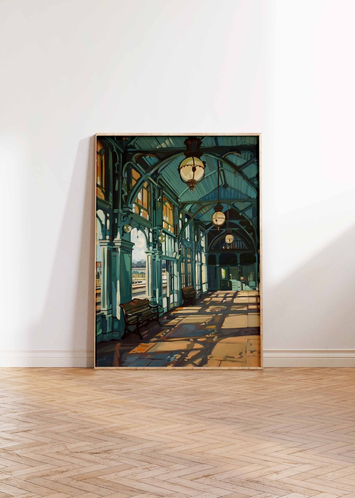 Railway Station Vintage Travel Poster Art Print - Image 2