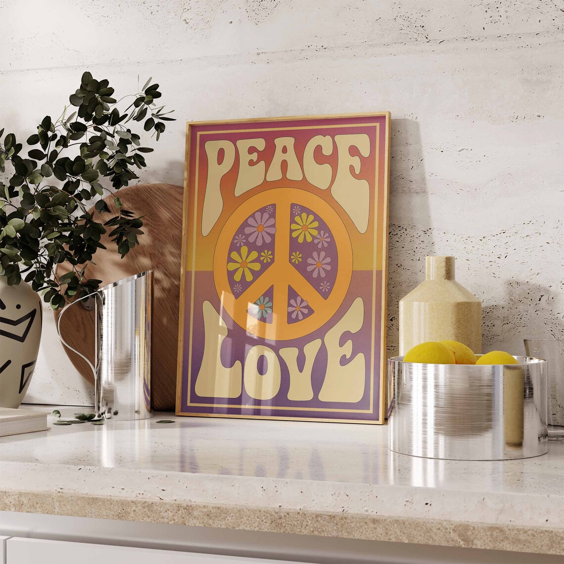 Affirmation Poster, 70s Retro Boho Spiritual Art Print - Image 3