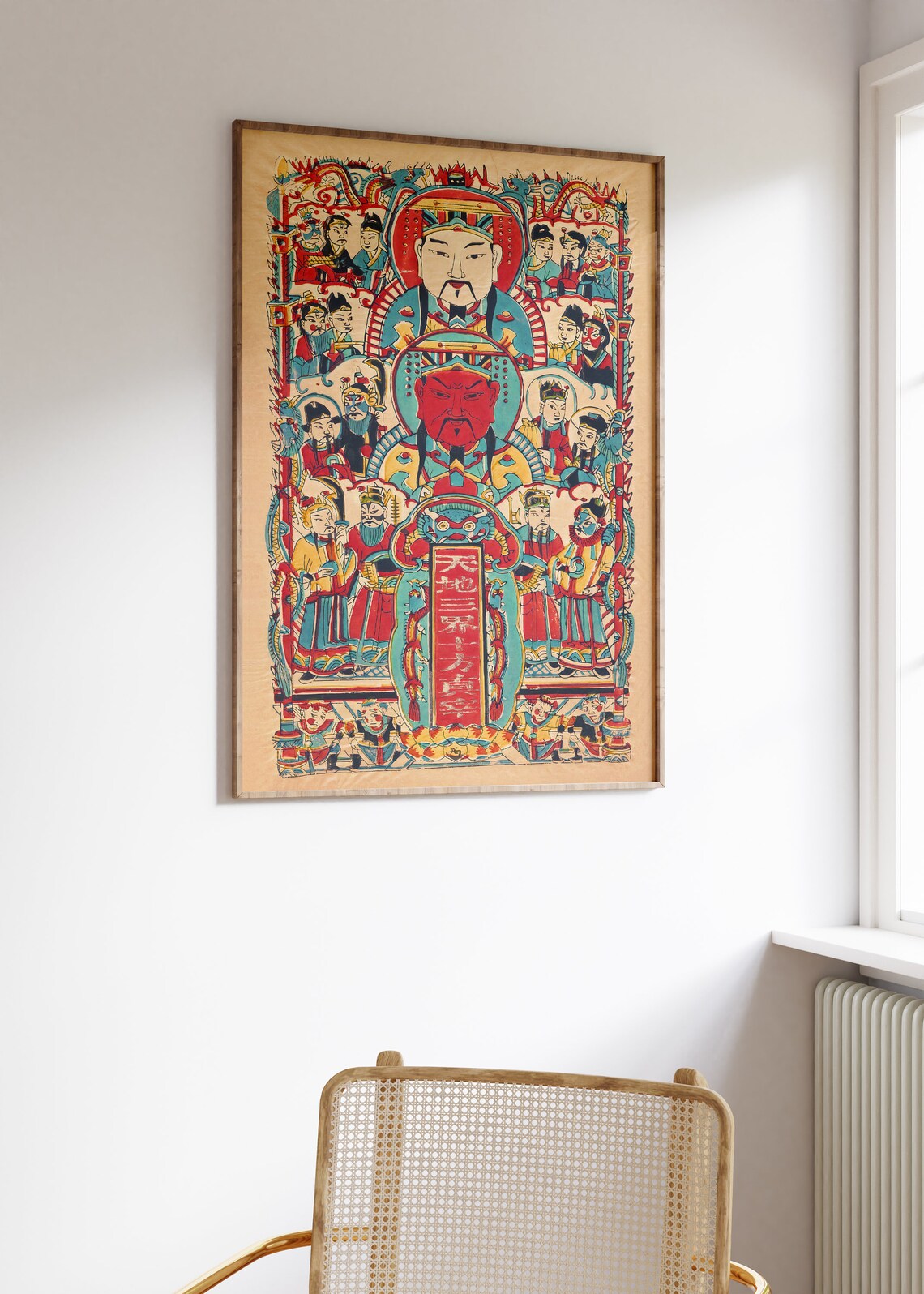 Chinese Vintage Art Print, Traditional Floral Decor - Image 2
