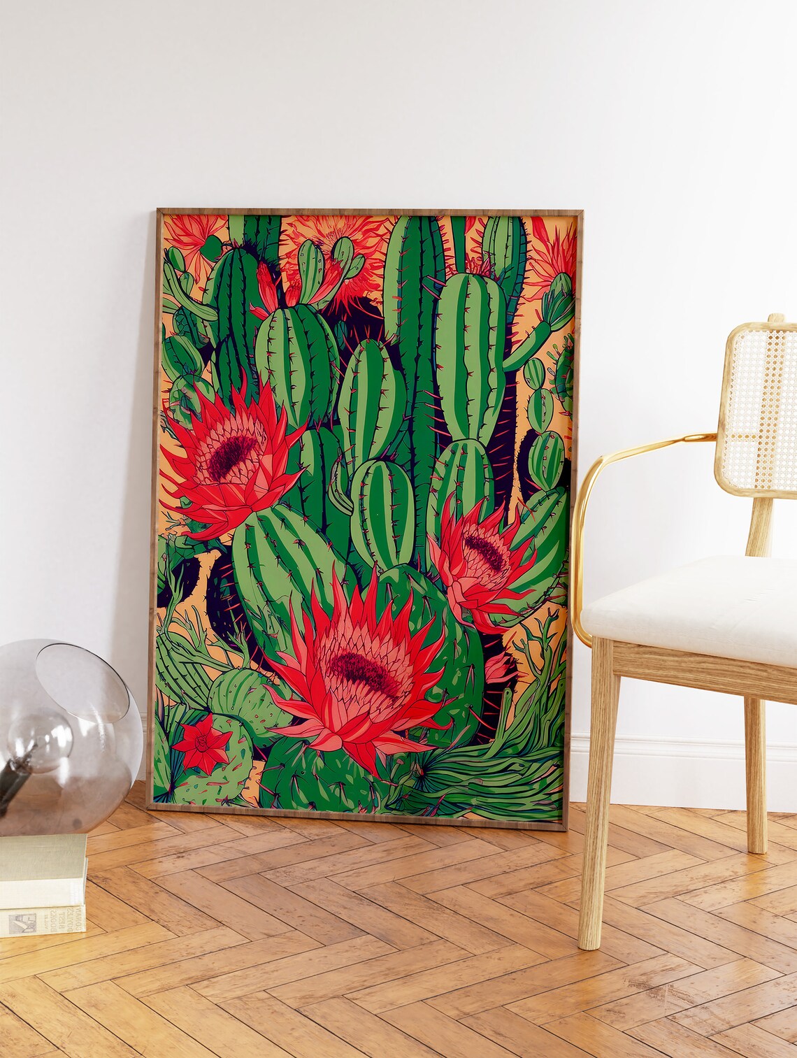 Mexican Cactus Vintage Latin Decor Poster - Image 2