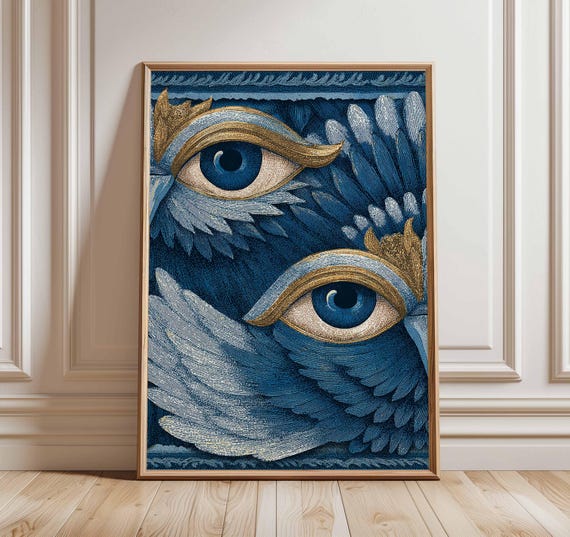 Surreal Eye Art Print, Mystical Abstract Illustration