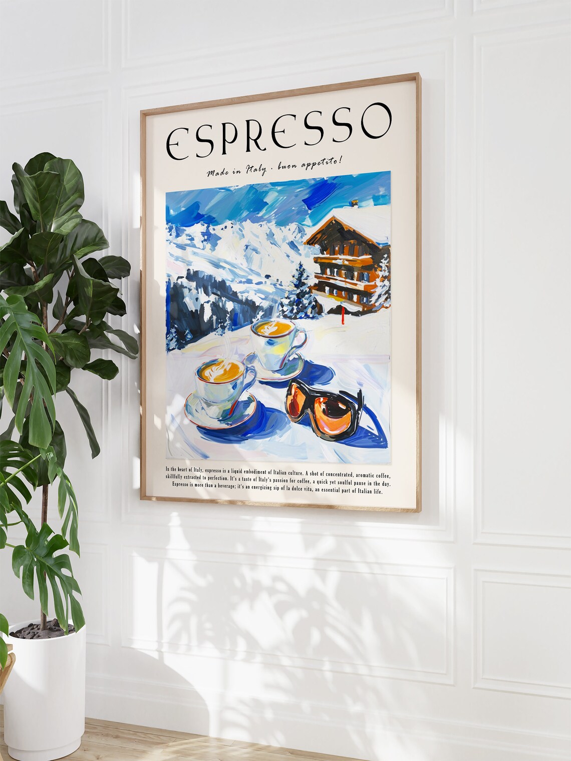Coffee Poster, Vintage Italian Coffee Art Print - Image 2