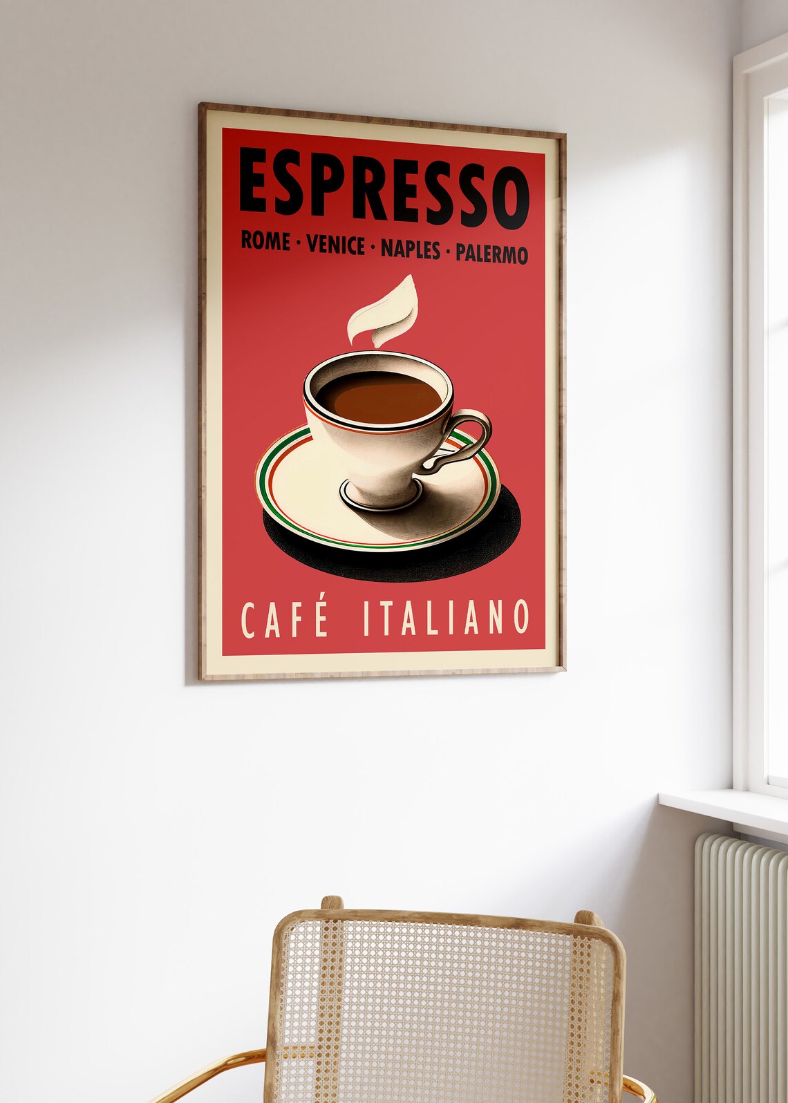 Espresso Coffee Print, Vintage Italian Kitchen Decor - Image 3
