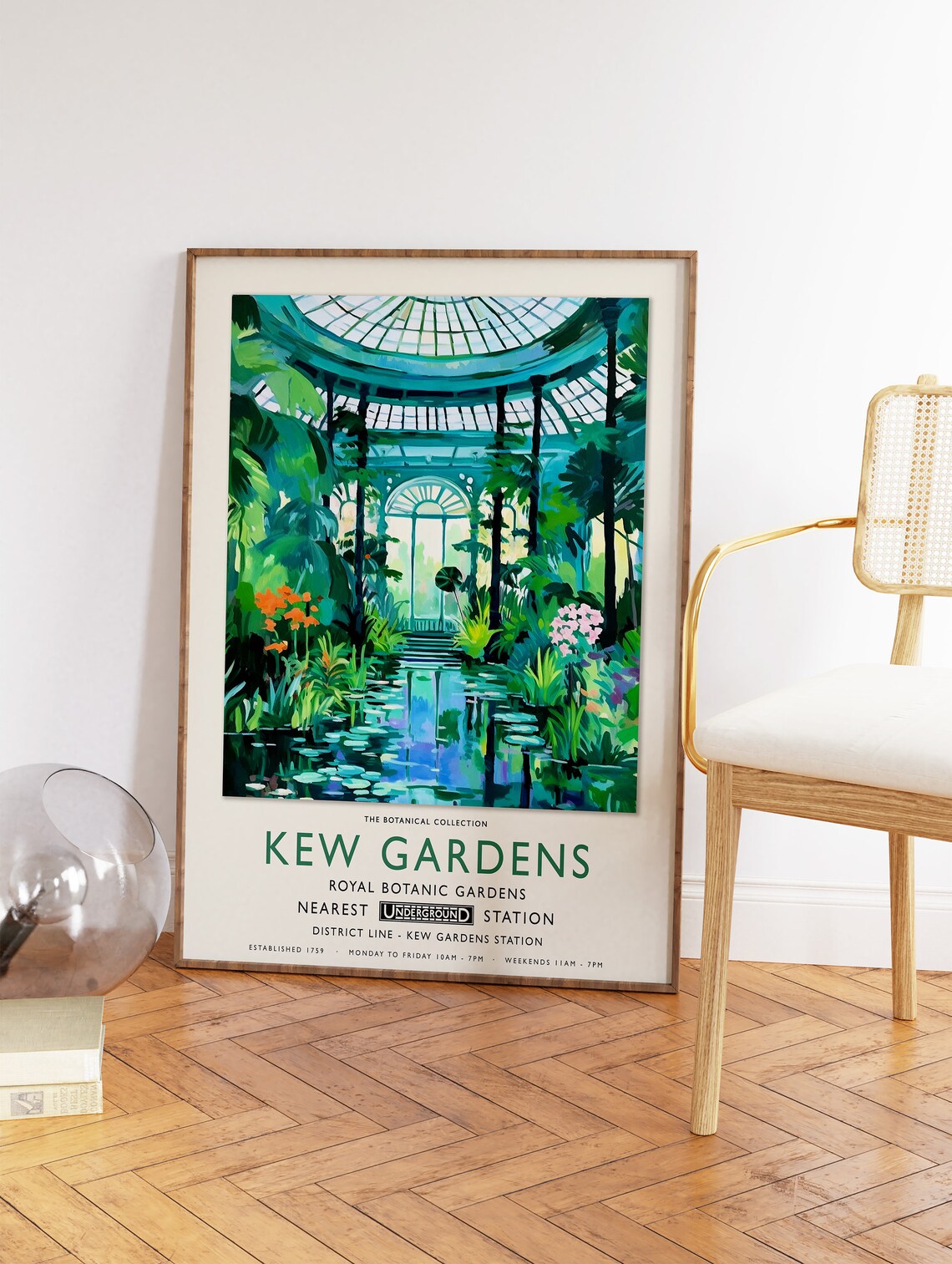 Kew Gardens London Botanical Gardens Vintage Wall Art - Image 2