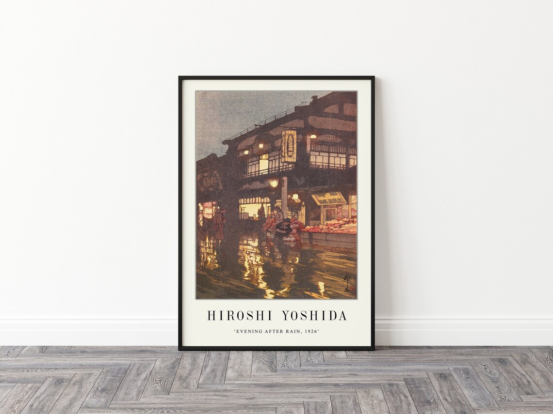 Hiroshi Yoshida Evening After Rain Japanese Art Print - Image 2