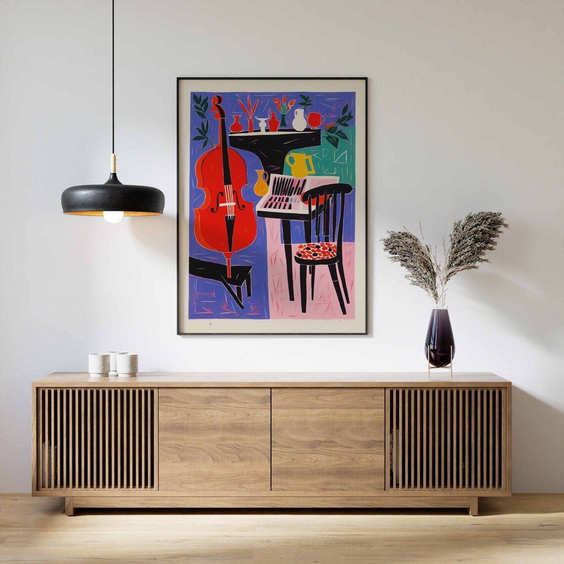 Jazz Music Retro Poster, Musician Gift Illustration - Image 2