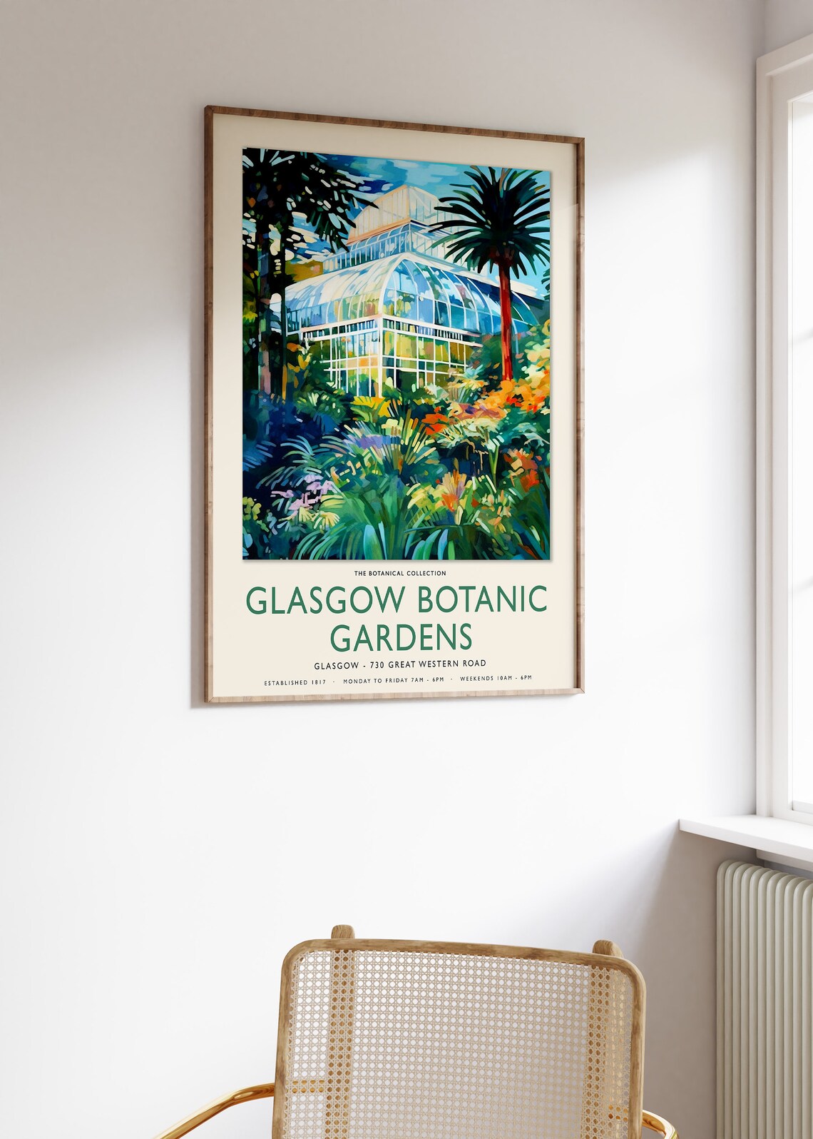William Morris Glasgow Botanical Gardens Poster, Vintage Floral - Image 3