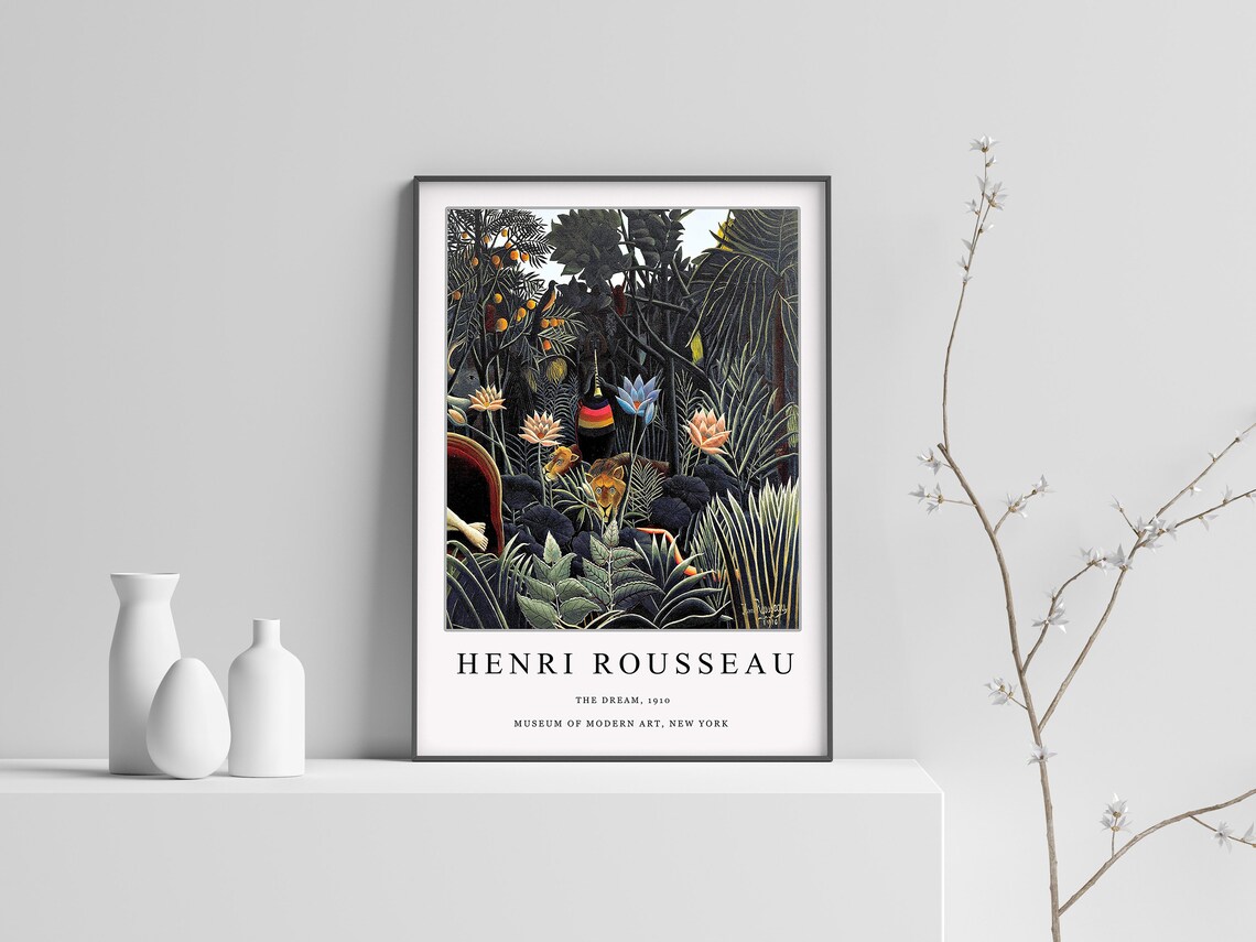 Henri Rousseau The Dream Exhibition Art Print - Image 2