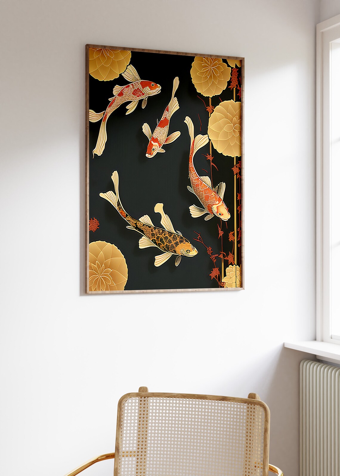 Japanese Carp Vintage Art Print, Asia Decor - Image 3