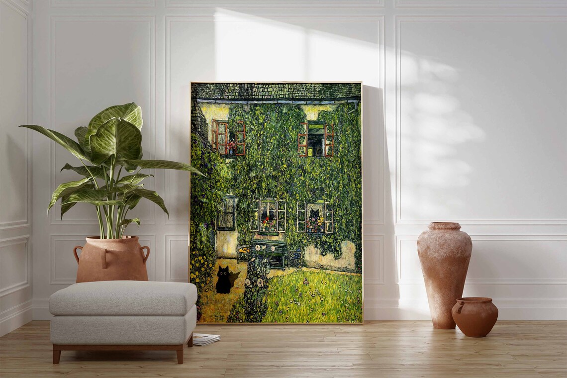 Gustav Klimt Cat Print, House Of Guardaboschi - Image 3