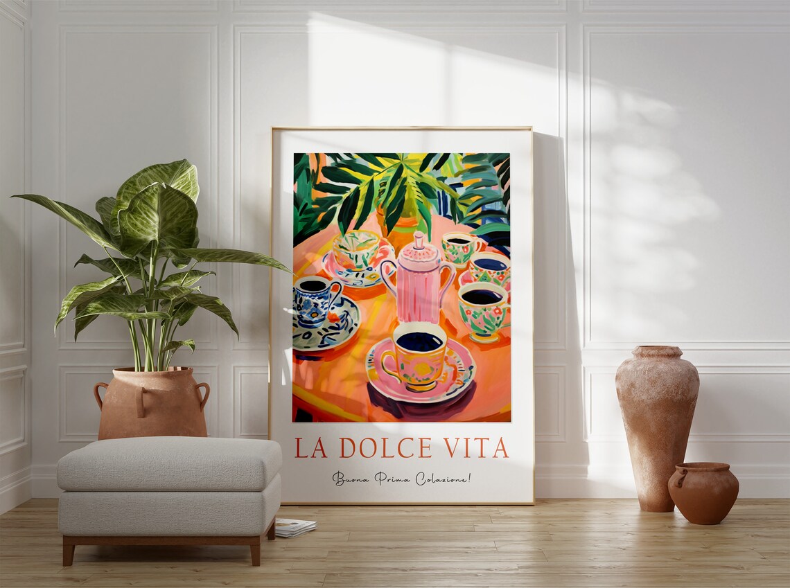 Vintage Coffee And Tea Kitchen Art Print - Image 3