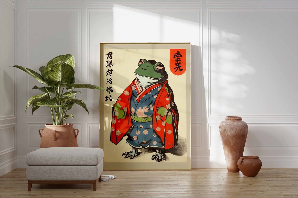 Matsumoto Hoji Frog Vintage Animal Art Print - Image 3